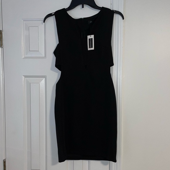 🔥NWT De Philo Bodycon Dress Size M Black - Picture 2 of 11